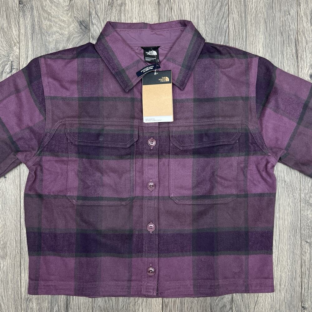 The North Face Flannel Shirt Sweater Size 2XL Womens Midnight Mauve Valley
